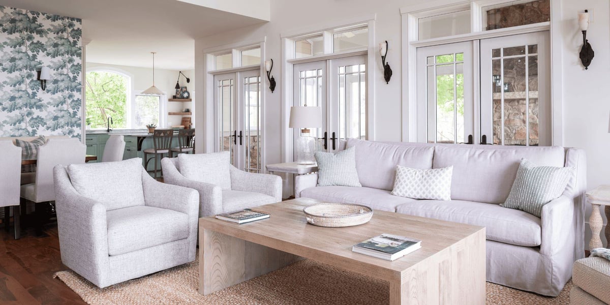 Interior of Home Remodel in Ohio with Large Windows and Doors