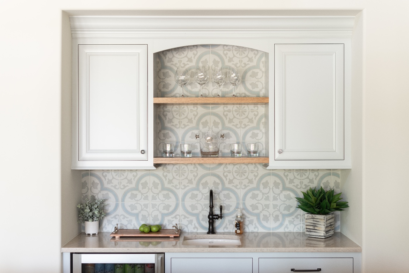 Custom Bar in Pool House Remodel in Cleveland