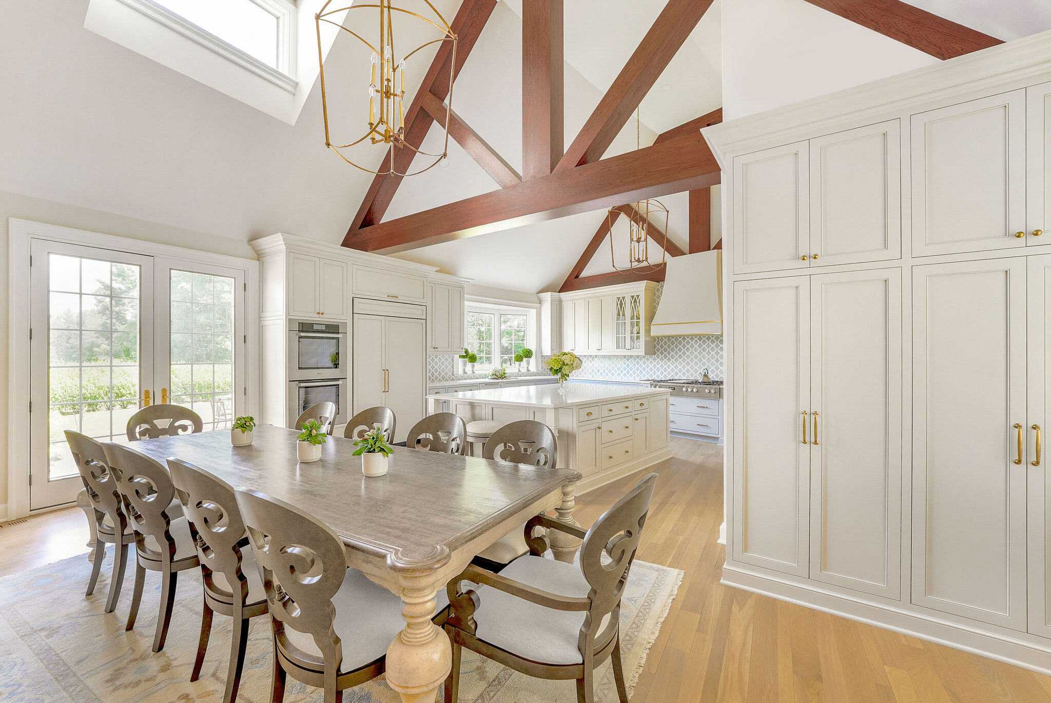 French Normandy inspired dining room