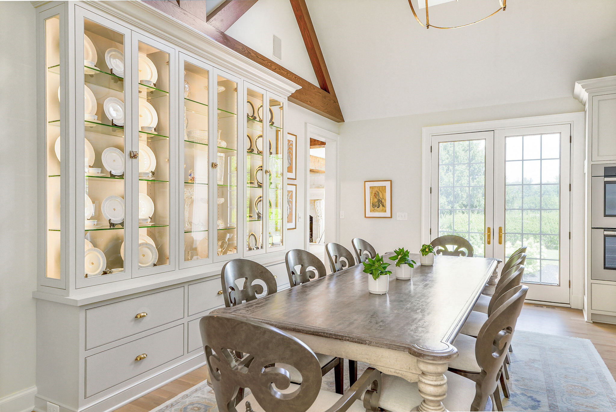 French Normandy inspired dining room