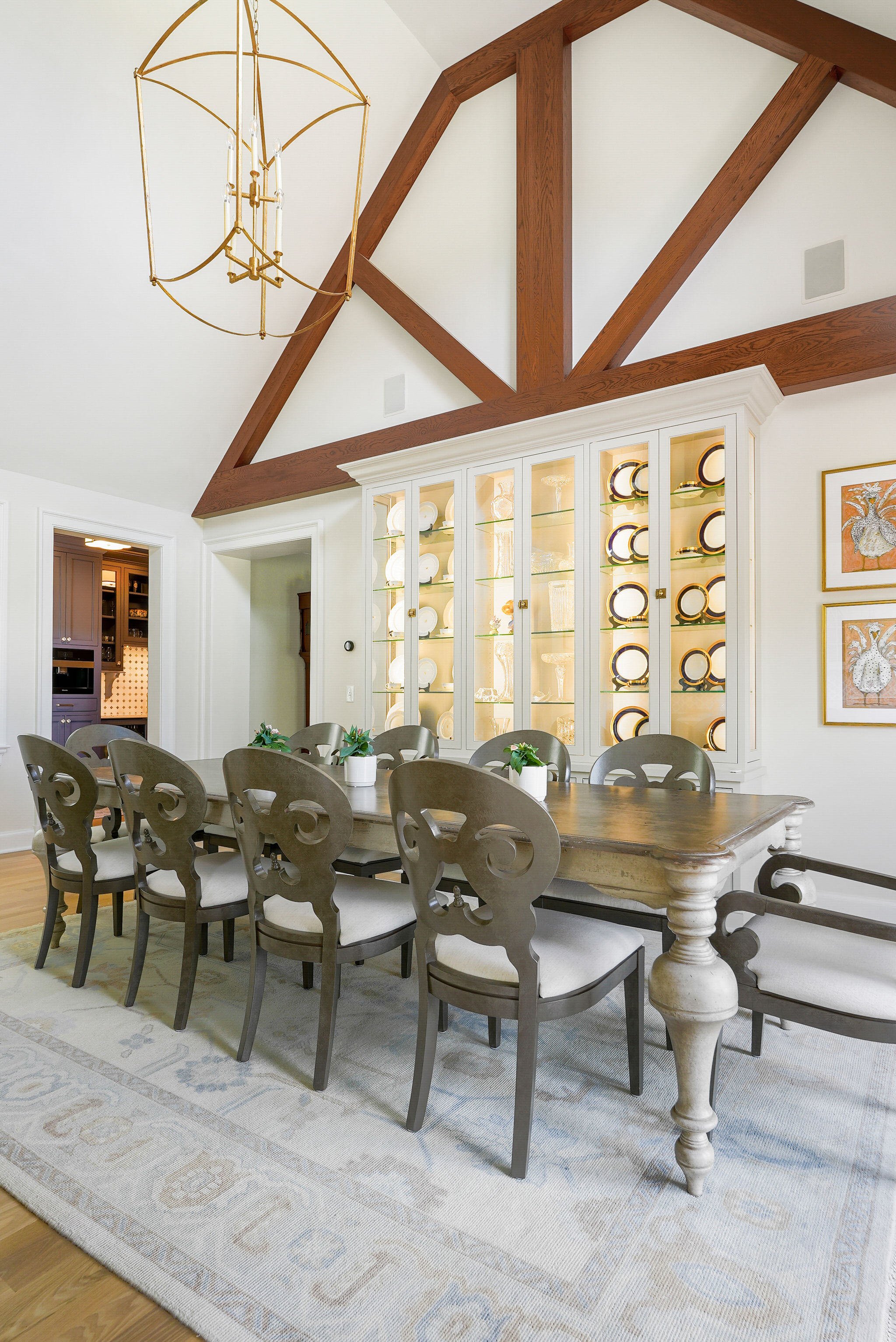 French Normandy inspired dining room