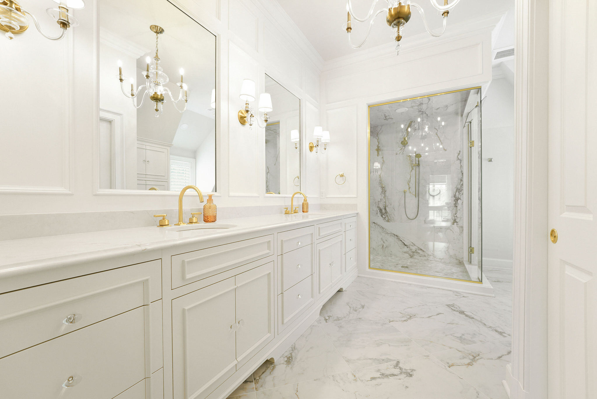 French Normandy inspired bathroom