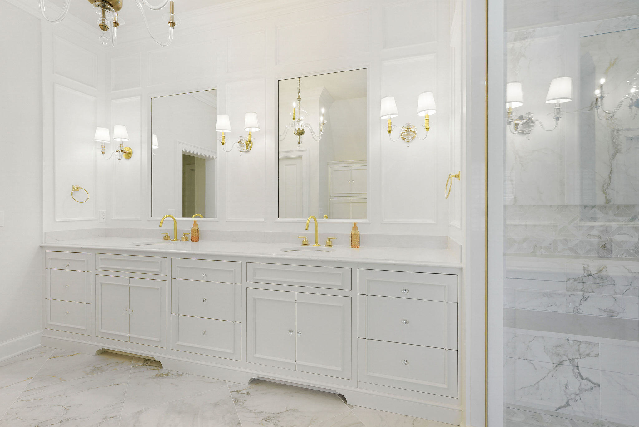 French Normandy inspired bathroom