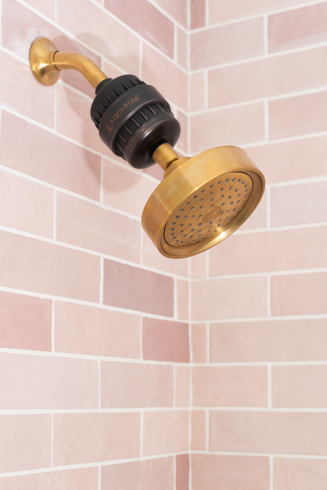 Meadow Hill Lane pink bathroom shower